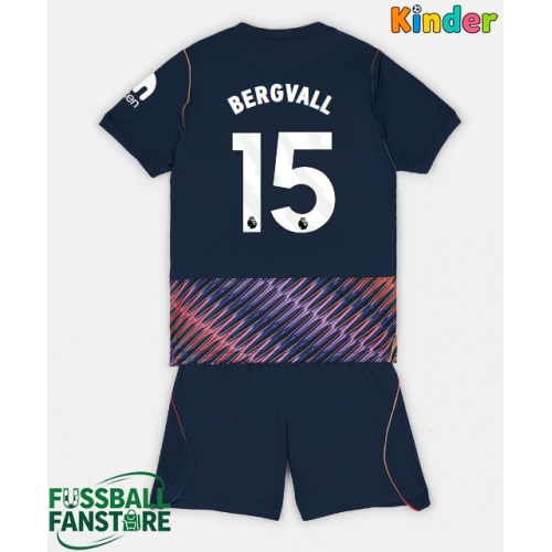Tottenham Hotspur Lucas Bergvall #15 Replik Auswärtstrikot Kinder 2026-27 Kurzarm (+ Kurze Hosen)